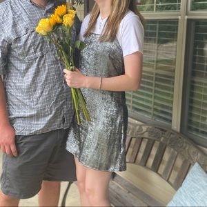 Wild Fable Metallic Mini Slip Dress